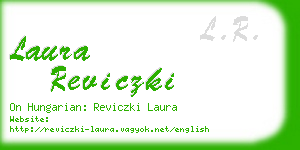 laura reviczki business card